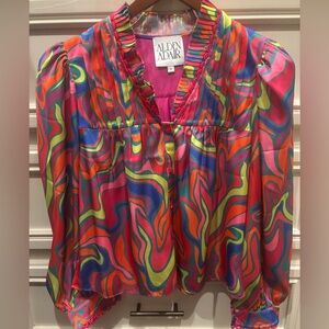 Alden Adair Oliver Top in Wonderland, Like New, Size Medium